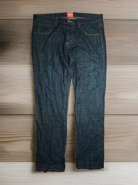 Obey Propaganda Men's Jeans 34x32 Dark Navy Straight Leg Y2K Streetwear Skate